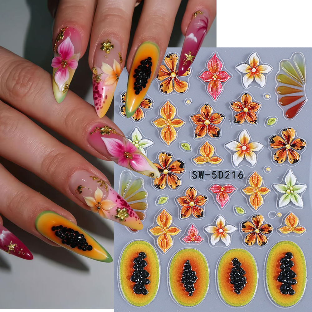 Flower Nail Stickers